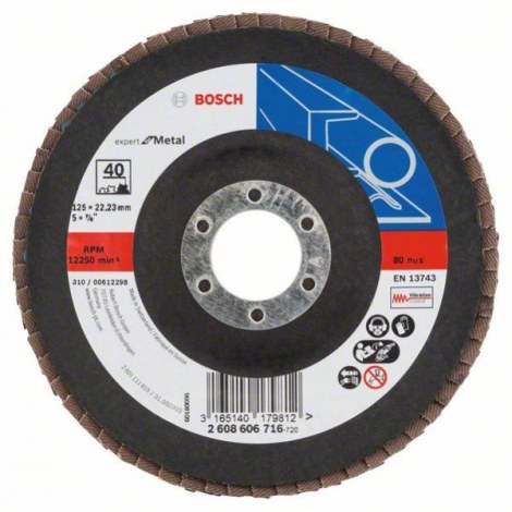 Lamellihiomalaikka  Bosch Expert for Metal X551; 115 mm; K60