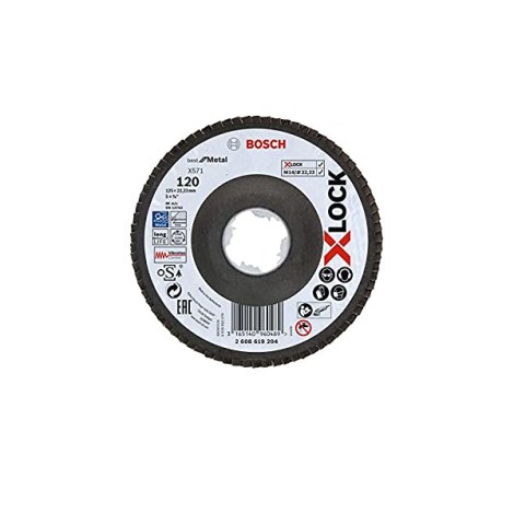 Lamellihiomalaikka  Bosch X-LOCK; 125 mm; K 120