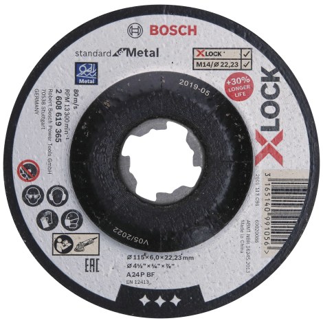 Hiomalaikka Bosch 2608619365; 115x22,23 mm; X-Lock
