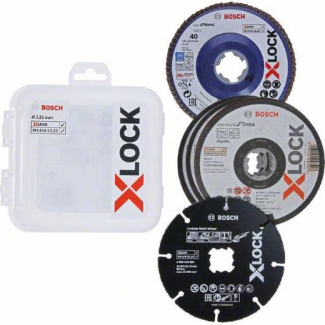 Katkaisulaikka Bosch X-LOCK Starter Kit; 125 mm; 5 kpl.