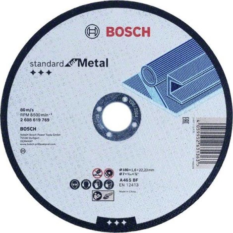 Hiova katkaisulaikka Bosch Standard for Metal 2608619769; 180x22,23 mm