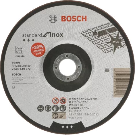Hiova katkaisulaikka Bosch WA 36T BF; 180x1,6 mm