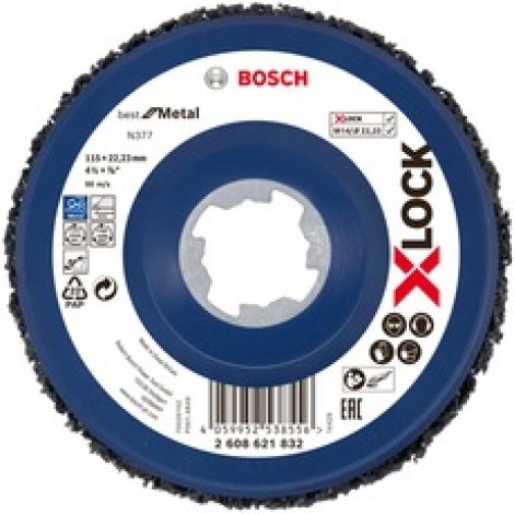 Puhdistuskarhunkieli Bosch X-LOCK N377 Metal; 115 mm
