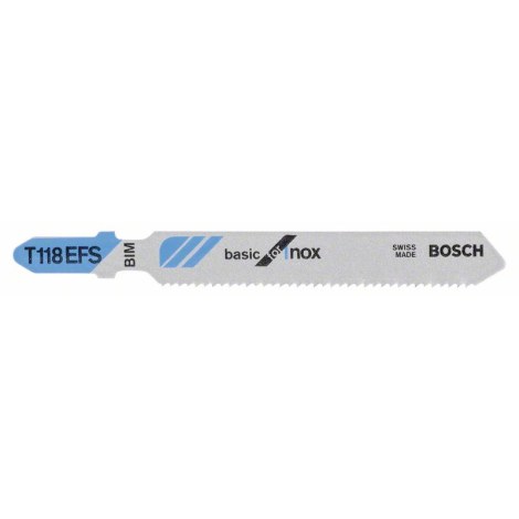 Pistosahanterä Bosch T 118 EFS; 3 kpl.
