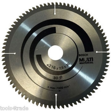 Katkaisuterä puulle Bosch MULTI MATERIAL; 216x2,5x30,0 mm; Z60; -5°