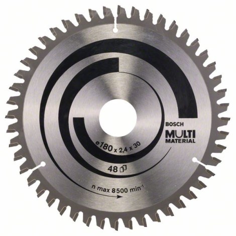 Katkaisuterä puulle Bosch MULTI MATERIAL; 180x2,4x30,0 mm; Z48; -5°