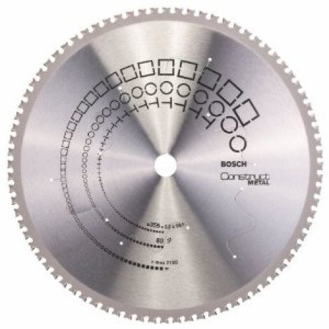 Katkaisulaikka metalli Bosch CONSTRUCT METAL; 355x2,2x25,4 mm; Z80; 0°