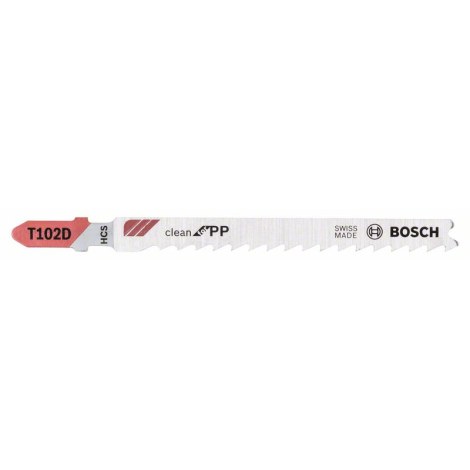 Pistosahanterä Bosch T-102 D; 3 kpl.