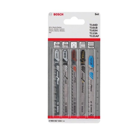 Sahaterä setti Bosch 2608667856; 5 kpl.