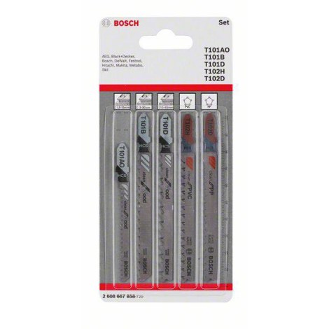 Sahaterä setti Bosch 2608667858; 5 kpl.