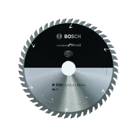 Katkaisulaikka Bosch Standard for Wood 2608837714; 210x30 mm; Z48
