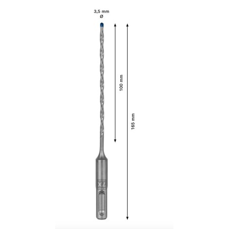 Betoniporanterä Bosch Expert SDS Plus-7X; 3,5x100x165 mm