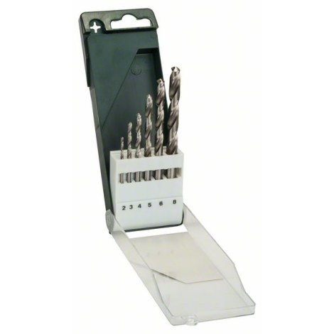 Poranteräsarja Bosch HSS-G 2609255060; 2-8 mm; 6 kpl.