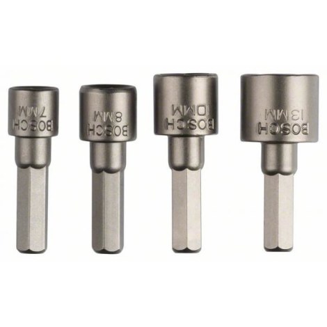 Kuusiohylsysarja Bosch 2609255904; 1/4''; 4 kpl.