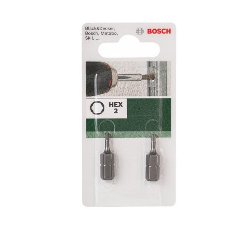 Urakärki Bosch 2609255947; 1/4''; HEX2; 25 mm