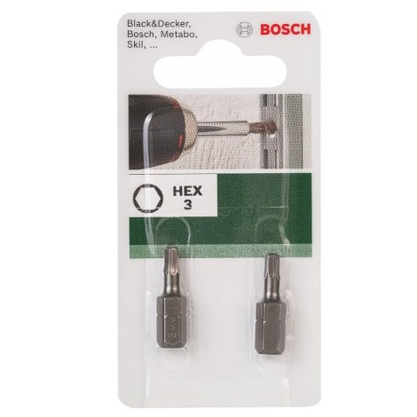 Urakärki Bosch 2609255949; 1/4''; HEX3; 25 mm