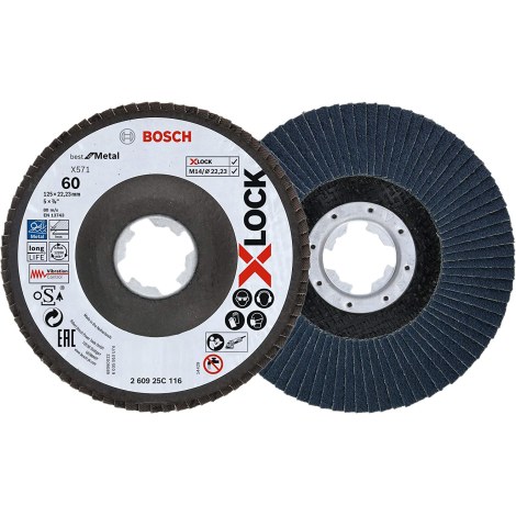 Lamellihiomalaikka  Bosch 260925C116; 125 mm; K60