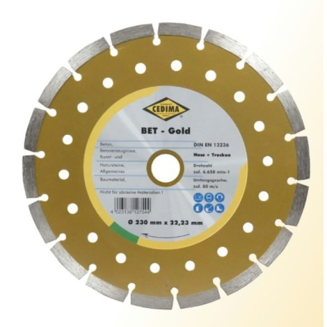 Timanttikatkaisulaikka Cedima Beton Gold; 230x22,23 mm