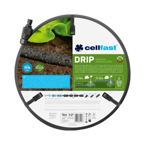 Kasteluletku Cellfast DRIP 19-002; 15 m; 1/2''