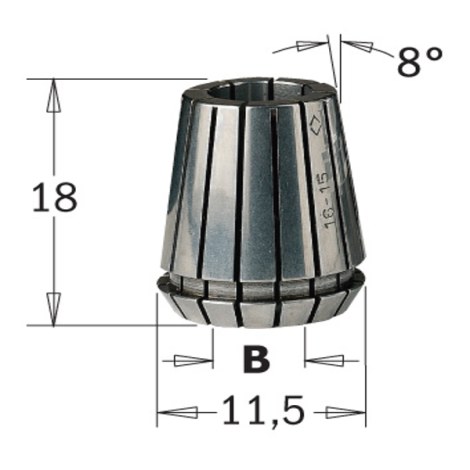 Holkki CMT ER11 184.040.11; 4 mm