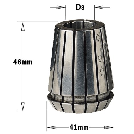 Holkki CMT ER40 184.042.00; 4 mm