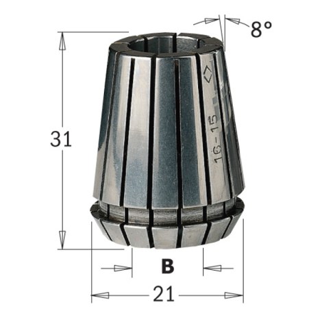 Holkki CMT ER20 184.120.20; 12 mm