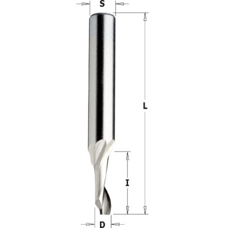 Urajyrsin pohjaterän kanssa CMT; S=8 mm; D=10 mm