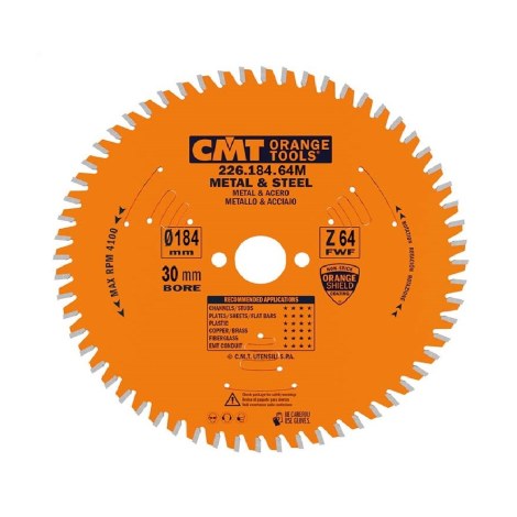 Katkaisulaikka metalli CMT 226; 184x2,0x20; Z64; 0°