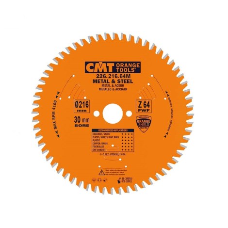 Katkaisulaikka metalli CMT 226; 216x2,2x30; Z64; 0°