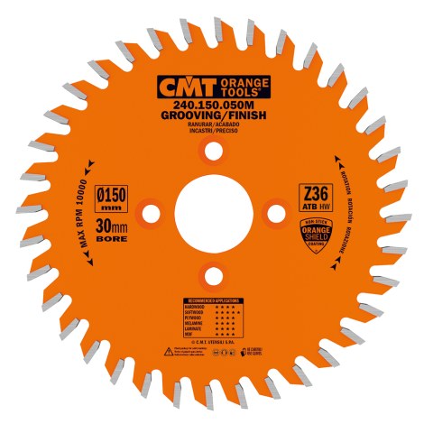 CNC-koneiden urajyrsinpäät CMT 240.150.050M; 150X53X30; Z36