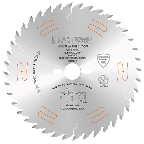 Katkaisuterä puulle CMT 285; 300x3.2x30; Z48; 15°