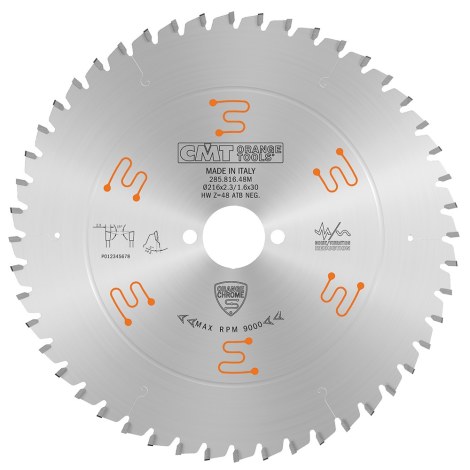 Yleislaikka CMT 285; 260X2,5X30; Z60; -5°