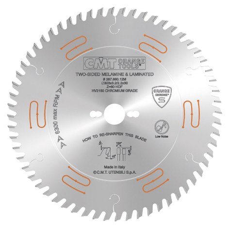 Katkaisuterä puulle CMT 287; 250x3,2x30; Z48; 10°