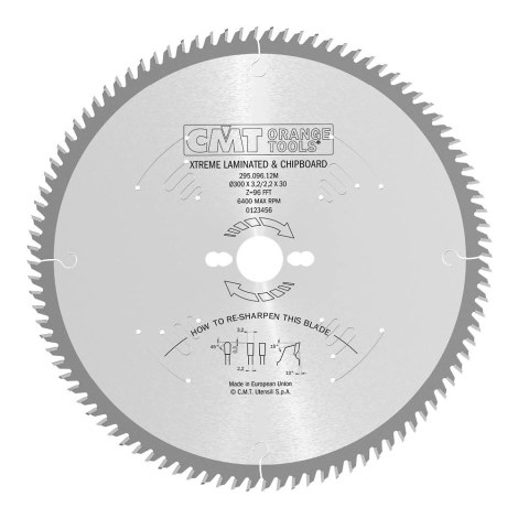Katkaisuterä puulle CMT 295; 350x3.5x30; Z108; 10°
