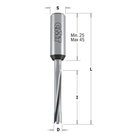 Puuporanterä CMT; S=10x30 mm; D=5x30 mm