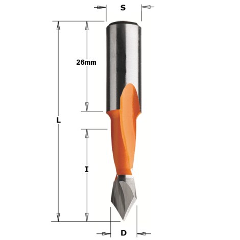 Puuporanterä CMT; S=10 mm; D=8 mm