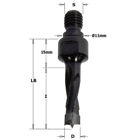 Puuporanterä CMT; S=M10/11 mm; D=8x40 mm