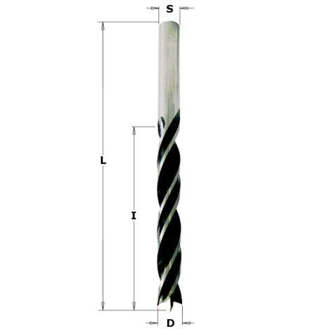 Puuporanterä CMT 517.080.51; 8 mm