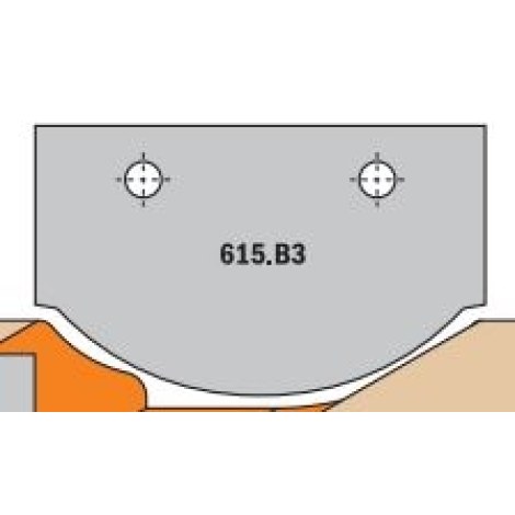 Profiiliveitset leikkuupäihin CMT 615.B3; 1 kpl.