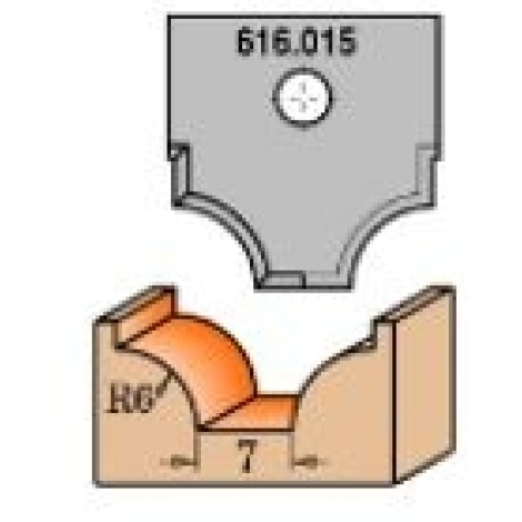 Profiiliveitset leikkuupäihin CMT 665.015; 1 kpl.