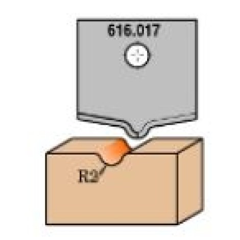 Profiiliveitset leikkuupäihin CMT 665.017; 1 kpl.