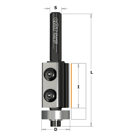 Urajyrsin CMT 657.161.11; S=8 mm; D=16 mm, RH