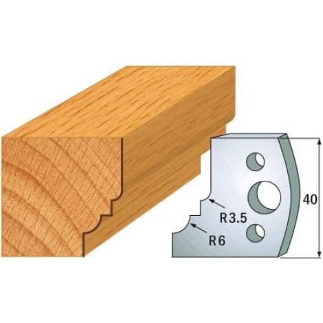 Rajoittimet profiiliveitsille CMT 691.019; 2 kpl.