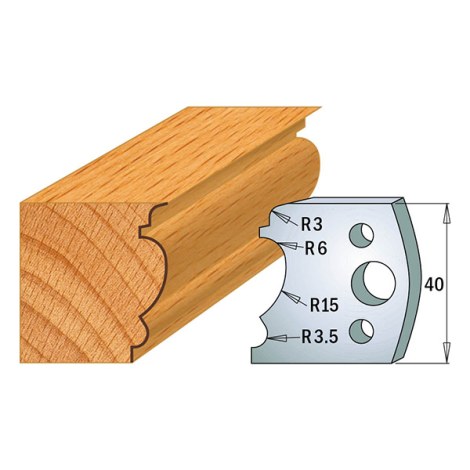 Rajoittimet profiiliveitsille CMT 691.104; 2 kpl.
