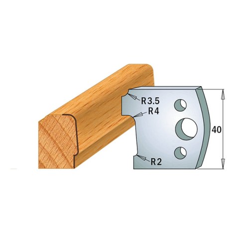 Rajoittimet profiiliveitsille CMT 691.130; 2 kpl.