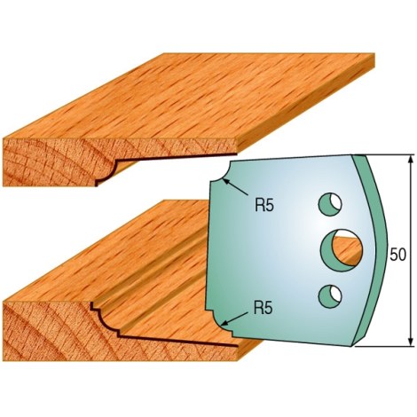 Rajoittimet profiiliveitsille CMT 691.579; 2 kpl.