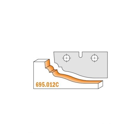 Profiiliveitset leikkuupäihin CMT 695.012C; 2 kpl.