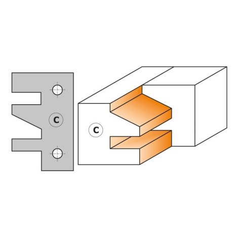 Profiiliveitset leikkuupäihin CMT 695.014C; 2 kpl.