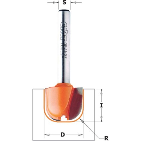 Kourujyrsin CMT; S=6 mm; D=19 mm
