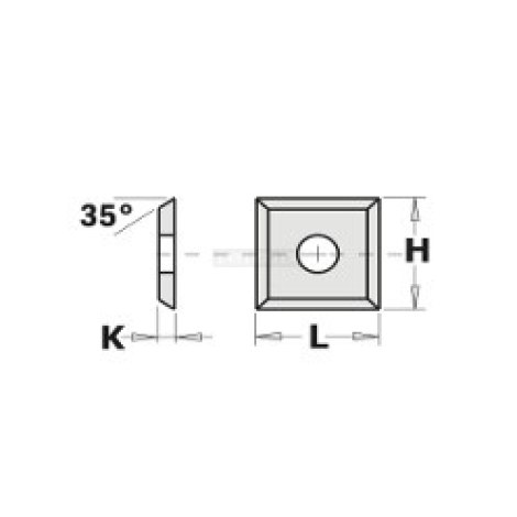 Höylän terät CMT 790.105.03; 10,5x10,5x1,5 mm; HWM; 1 kpl.